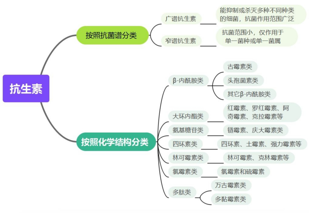 抗生素的種類